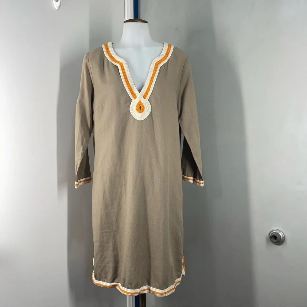 Lucky Brand Linen Blend Belted Sheath
Tunic Dress Women size Medium